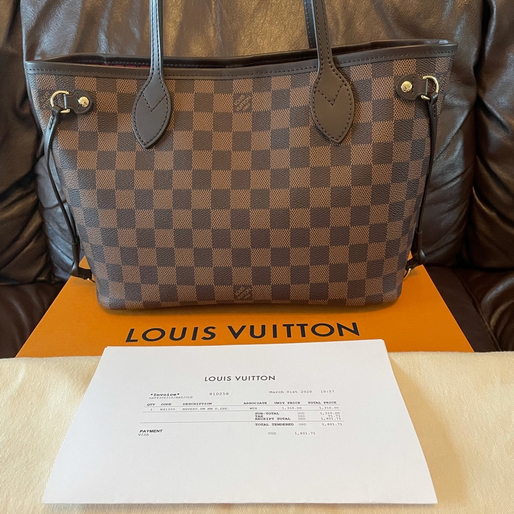 Louis Vuitton Damier Ebene Neverfull PM